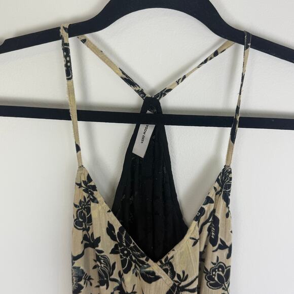 Vero Moda Womens Tanja Sleeveless V-Neck Colorblock Red/Orange Maxi Dress Small - Picture 3 of 10